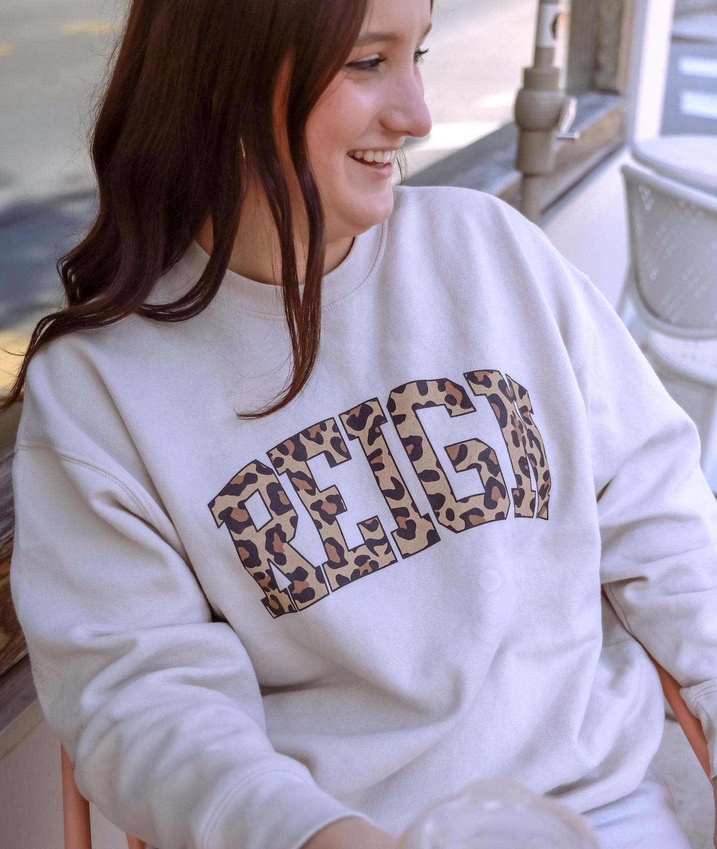 Reign Leopard Crewneck