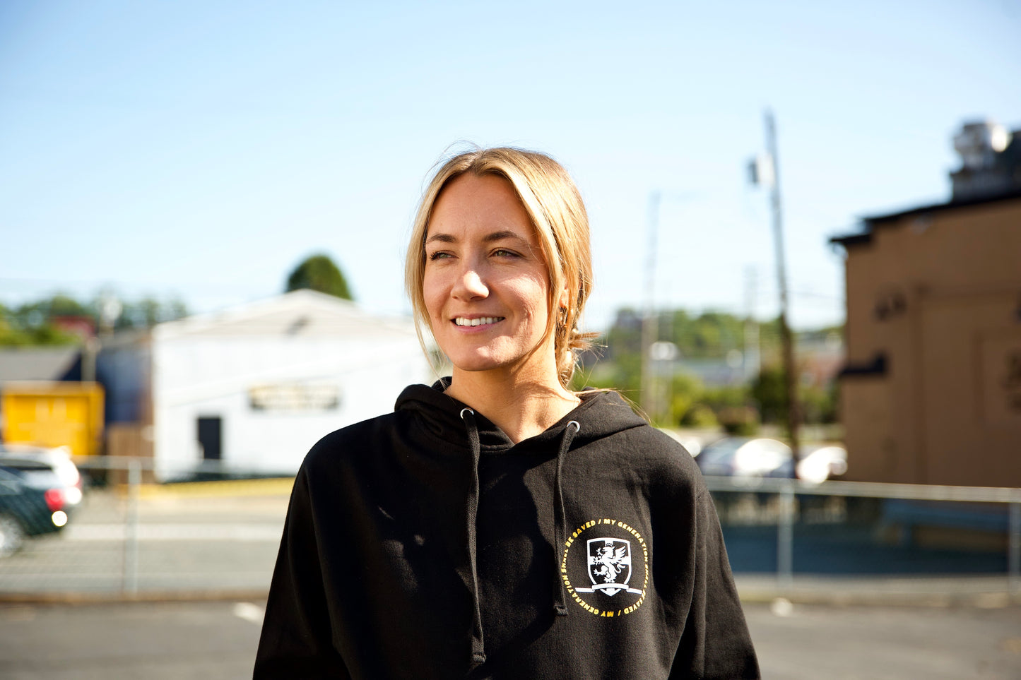 Revival Today Crest Badge Hoodie in Black
