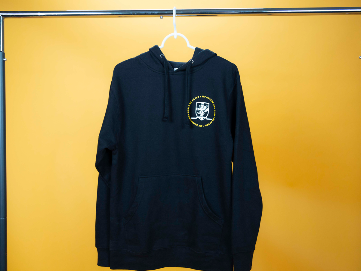 Revival Today Crest Badge Hoodie in Black