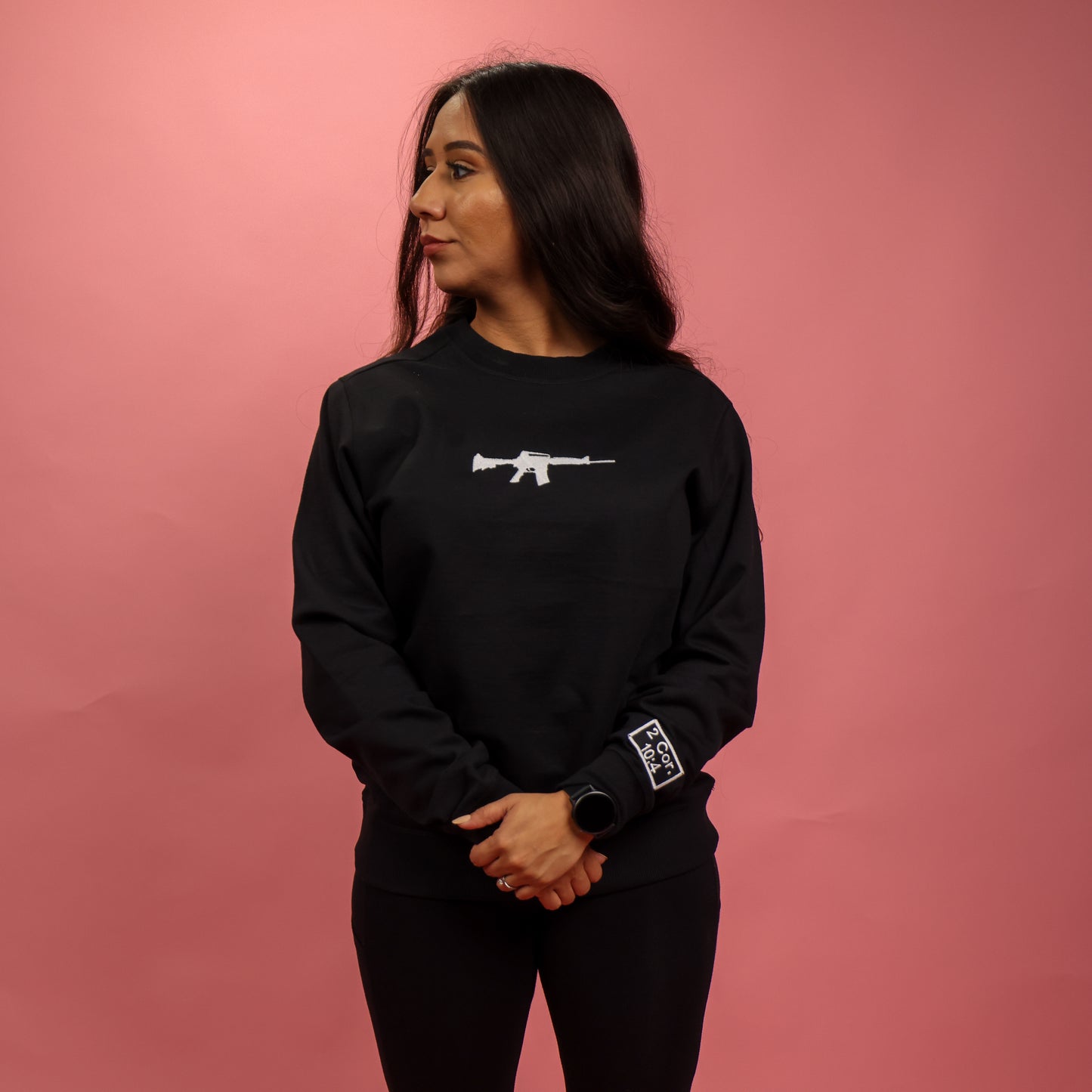 RADIANCE Embroidered Gun Sweater (black)