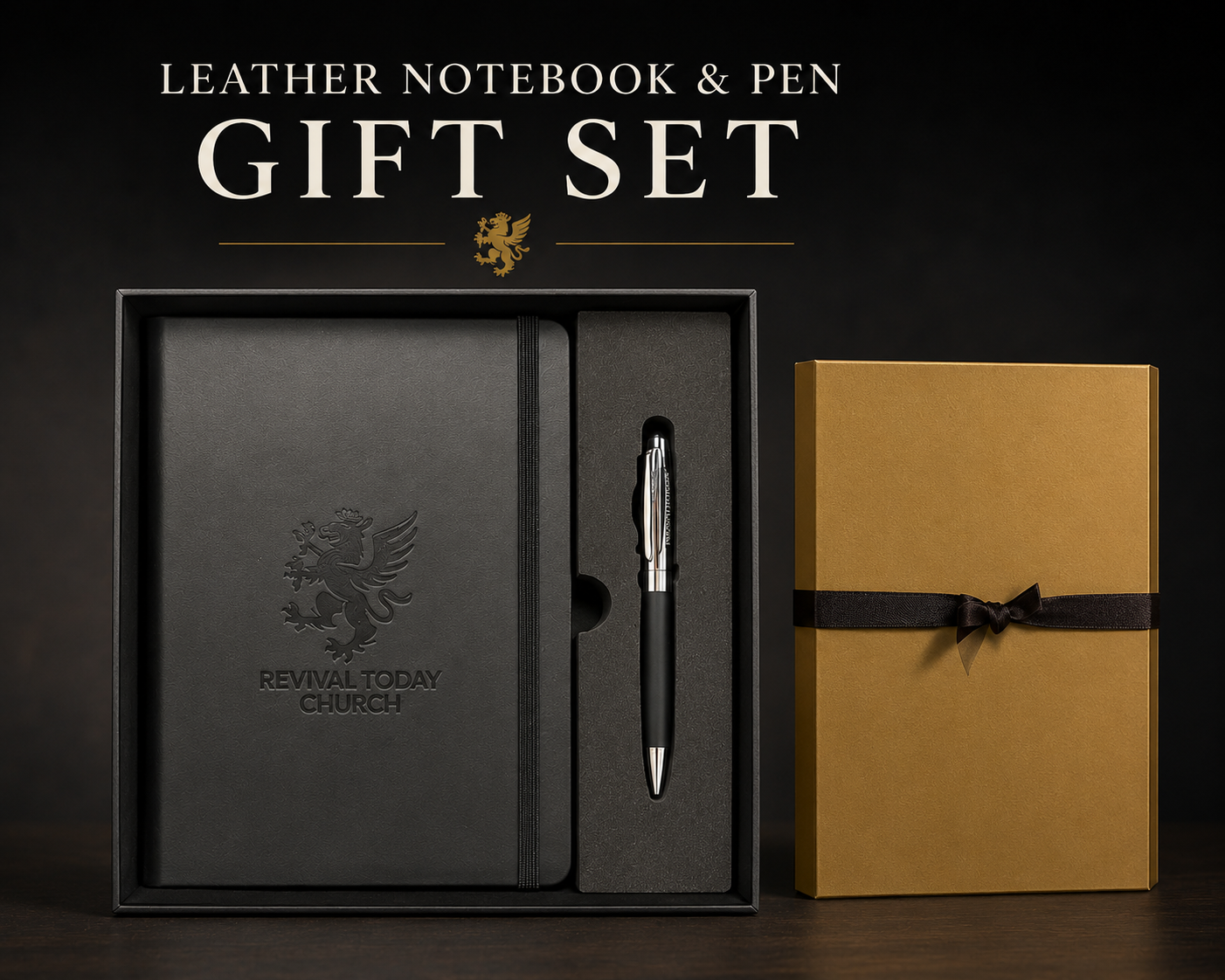 RTC Leather Notebook & Pen Gift Set