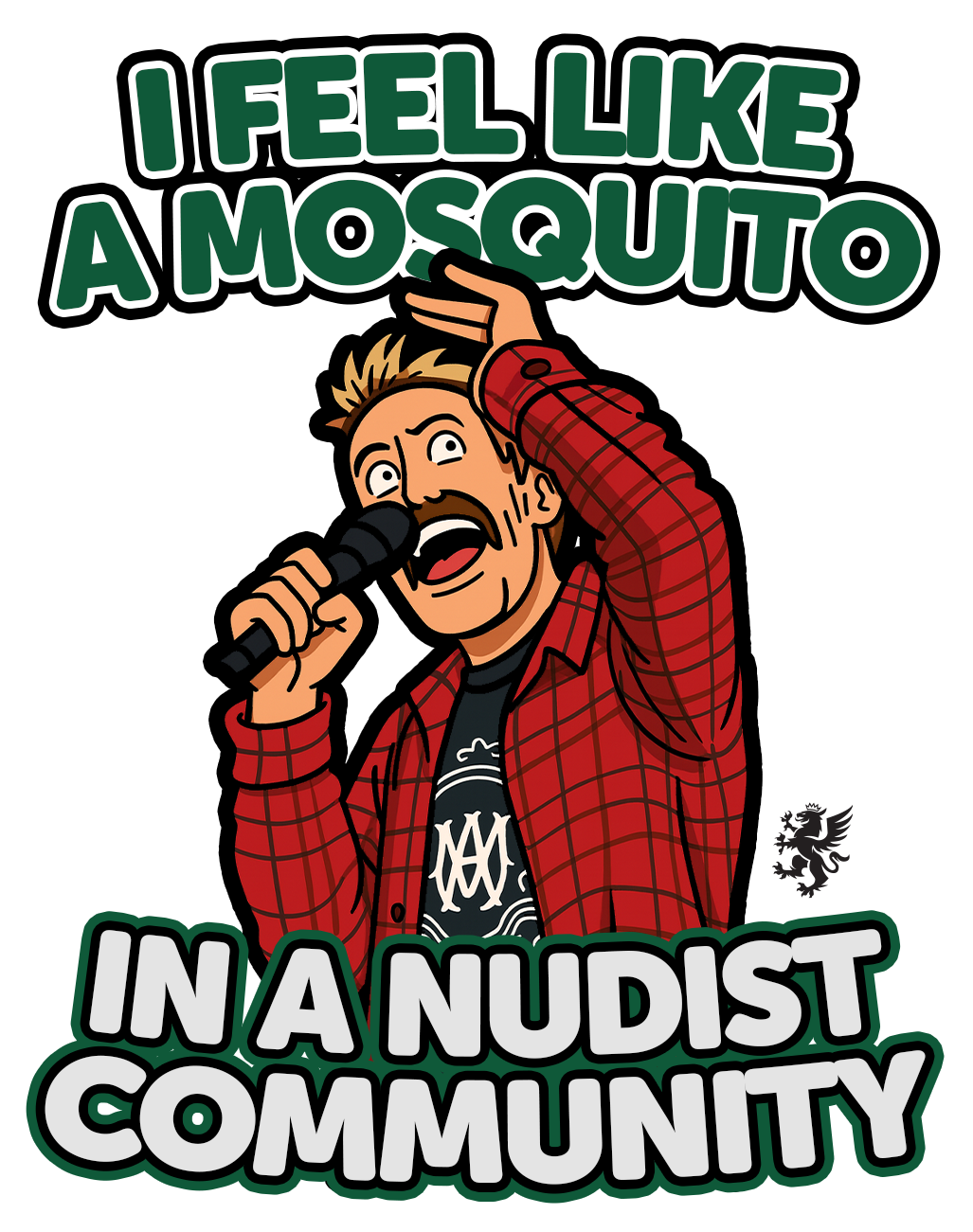 RT STICKERS: I feel like a mosquito in a nudist community