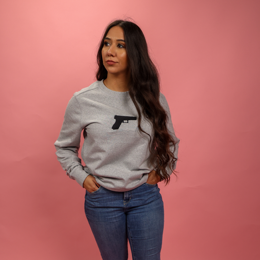 RADIANCE Embroidered Gun Sweatshirt (gray)