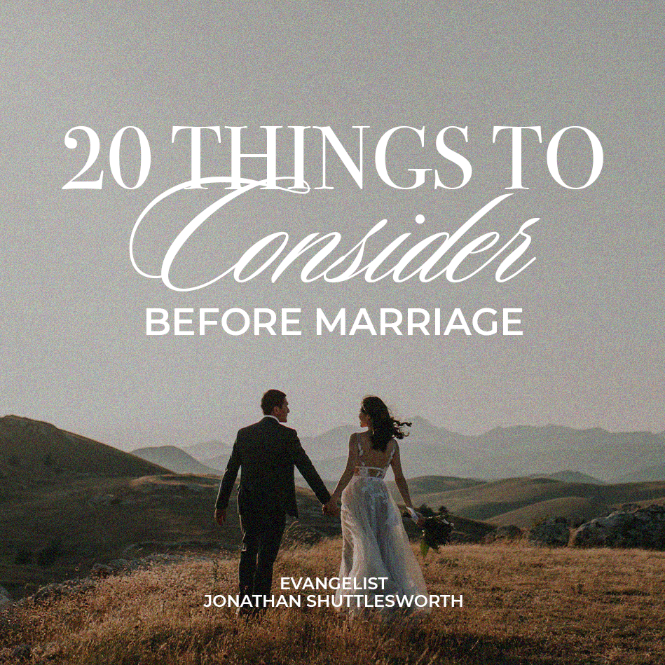 20 Things to Consider Before Marriage